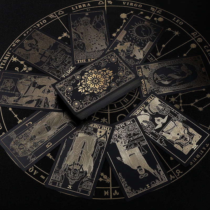 Crne PVC klasične tarot karte