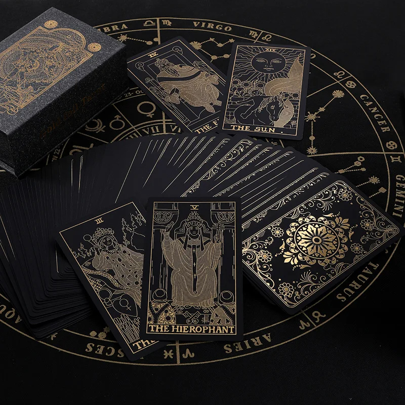 Crne PVC klasične tarot karte