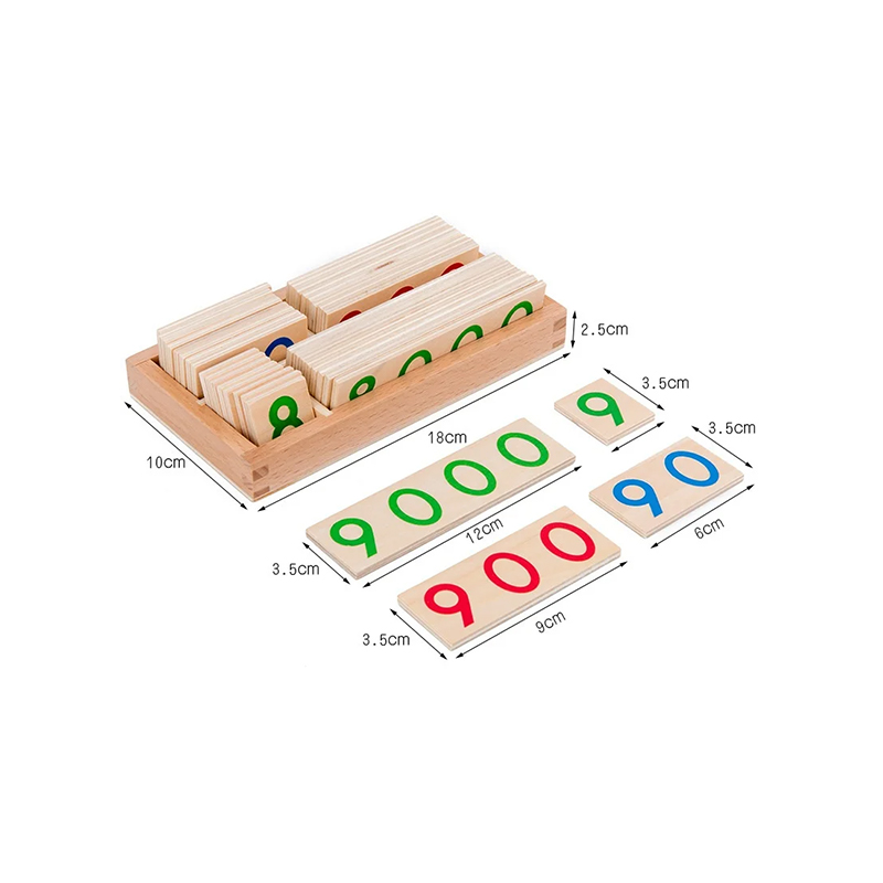 Montessori numerički modularni drveni set