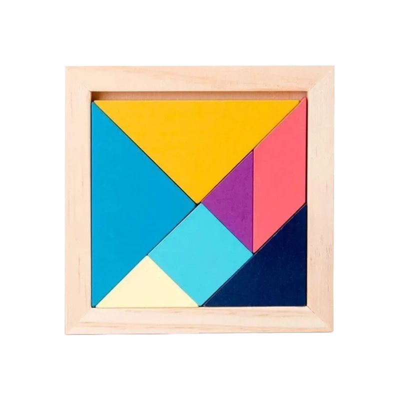 Montessori ColorWood Tangram set