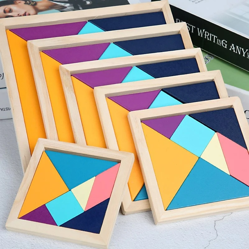 Montessori ColorWood Tangram set