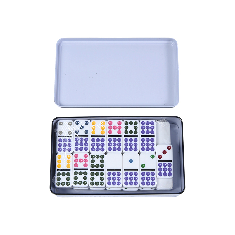 Color Dot Double Nine Tin kutija precizne domine