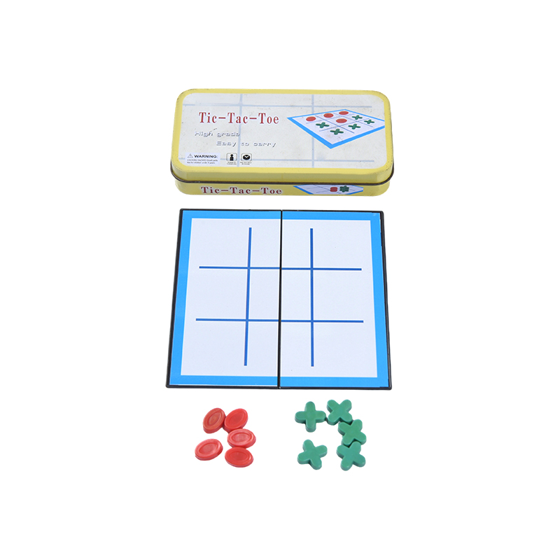 Prijenosni klasični Tic-Tac-Toe set s metalnom kutijom za pohranu