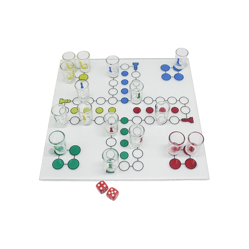 Crystal Ludo Drinking Set za igre