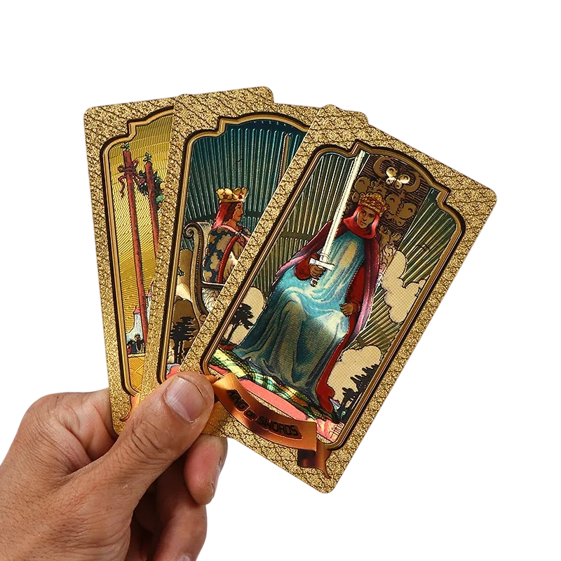 Vrhunski set tarot karata od zlatne folije