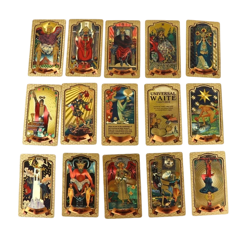 Vrhunski set tarot karata od zlatne folije