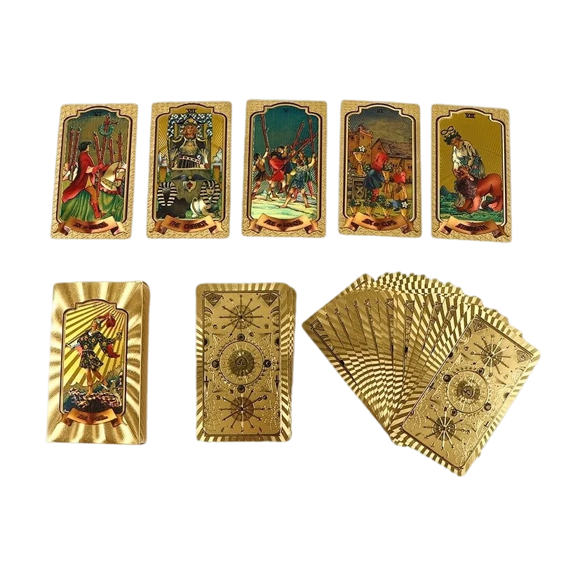 Vrhunski set tarot karata od zlatne folije