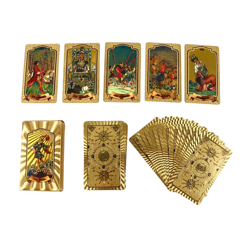 Vrhunski set tarot karata od zlatne folije