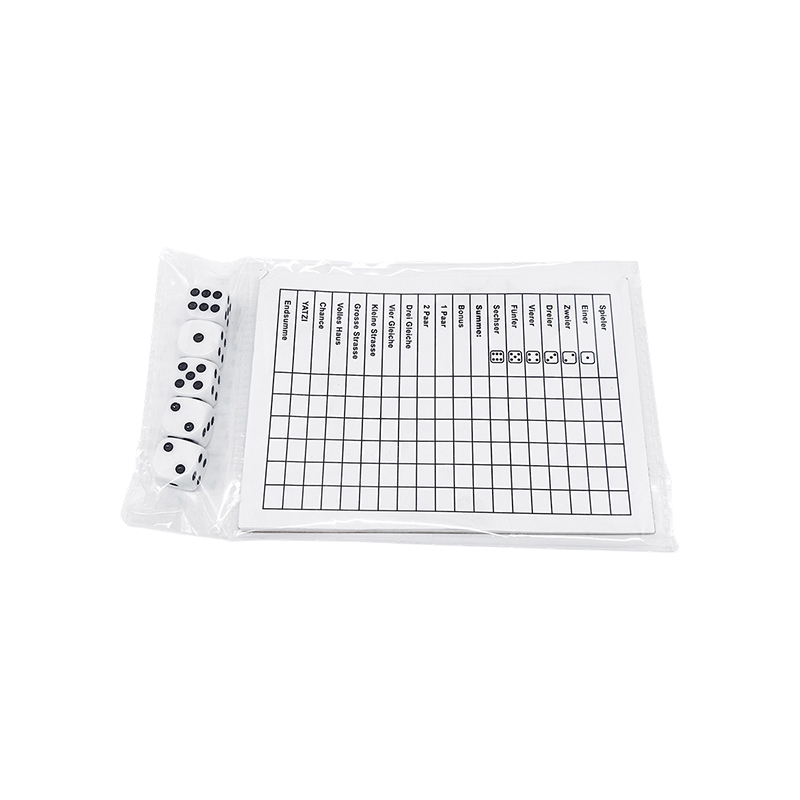 Osnove klasične igre s kockicama YATZY Scoreboard Set