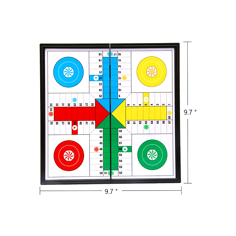 Prijenosna magnetska društvena igra s kockicama i djelićima Classic Ludo Game Set