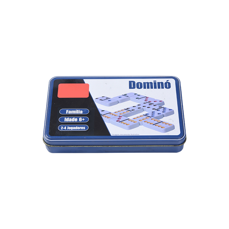 Izdanje prijenosnog željeznog kovčega - taktilna lančana reakcija Domino komplet