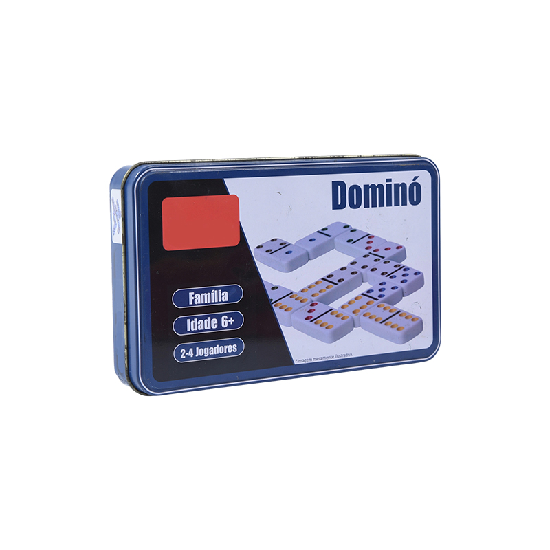 Izdanje prijenosnog željeznog kovčega - taktilna lančana reakcija Domino komplet