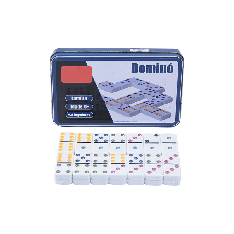 Izdanje prijenosnog željeznog kovčega - taktilna lančana reakcija Domino komplet