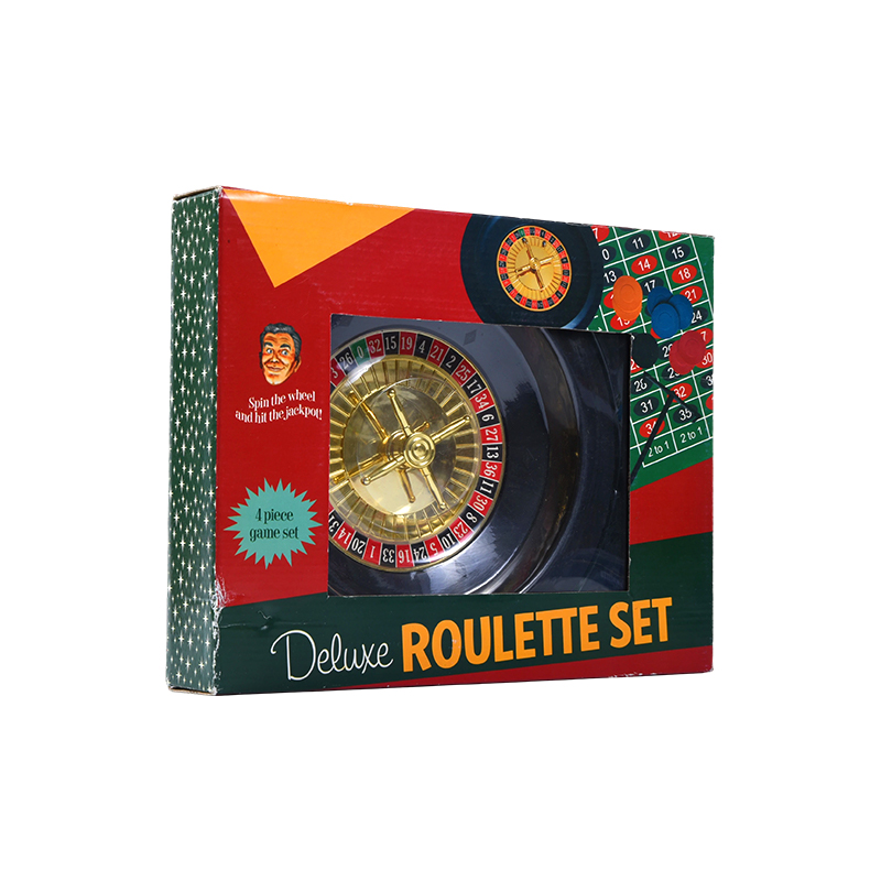 Deluxe set za rulet – set za igru ​​od 4 dijela u živopisnom pakiranju