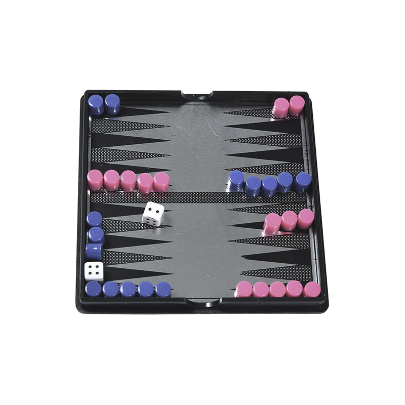 Kompaktna akrilna kutija, magnetski set za backgammon