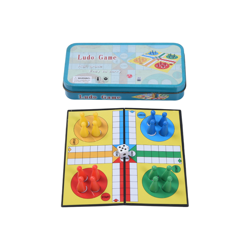 Metalna limena kutija za prijenosni set ludo igara