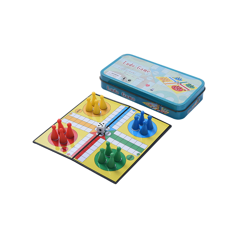 Metalna limena kutija za prijenosni set ludo igara