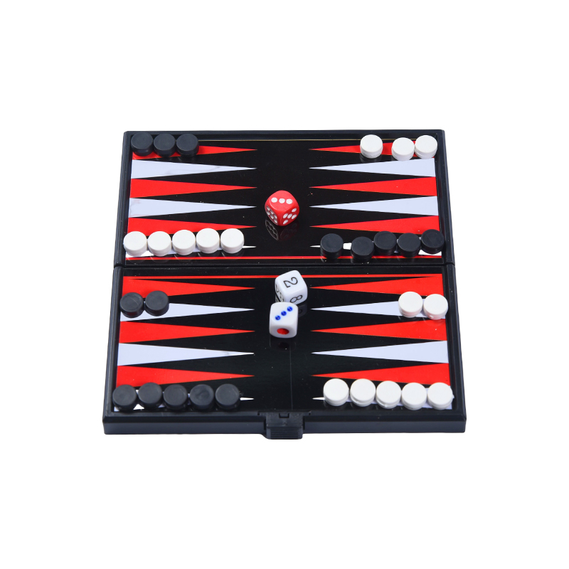 Prijenosni magnetni dvostrani set za igru ​​backgammon