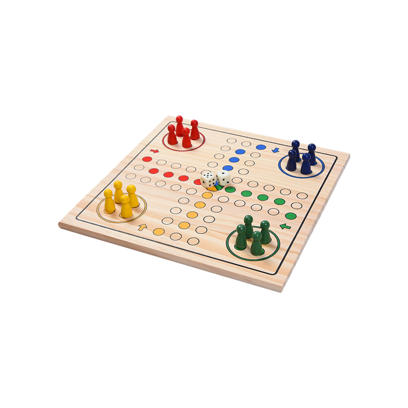 Izdanje za obiteljsku zabavu Klasična drvena društvena igra LUDO