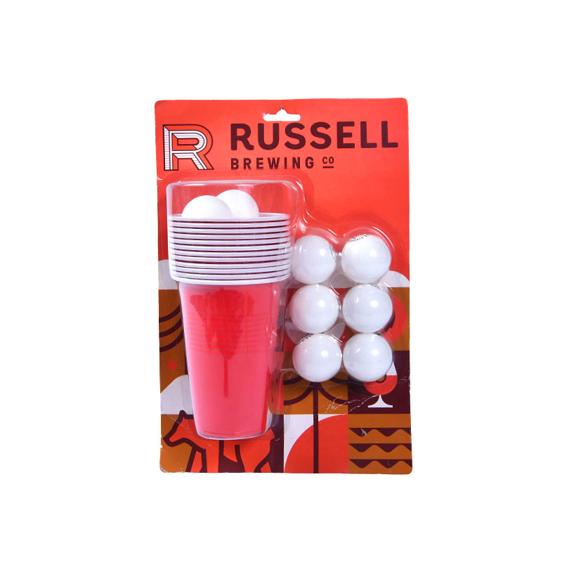 Russell Brewing Co. Beer Pong Kit - uključuje šalice i lopte