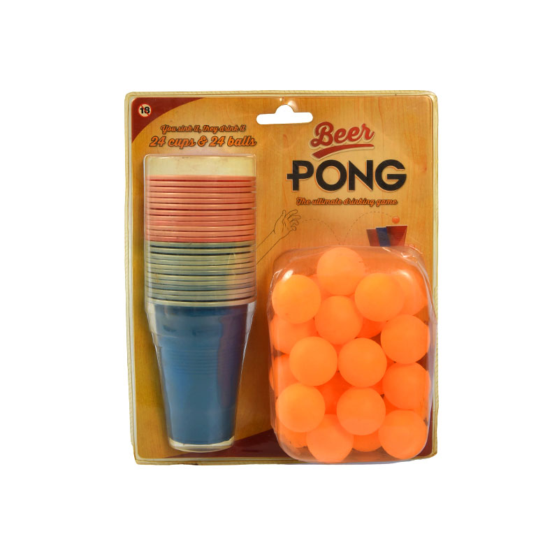 24 šalice i 24 loptice za vrhunsku party zabavu Beer Pong Set