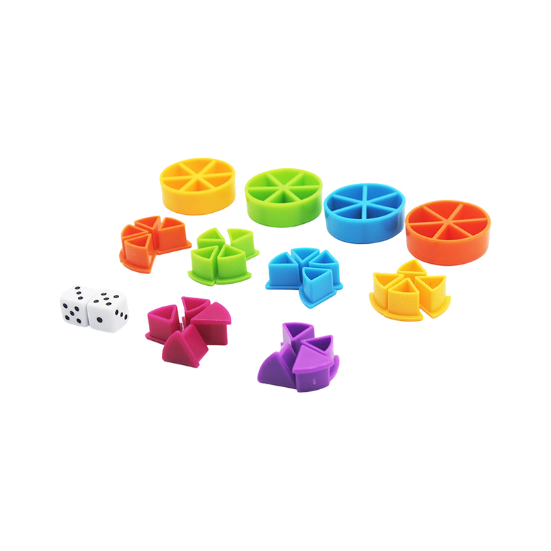 Manipulativni set Rainbow Fraction - Alat za učenje označen bojama